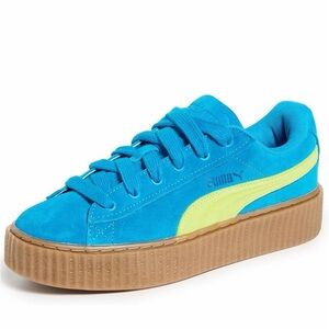 Puma Fenty Vibrant Blue and Lime Sneakers